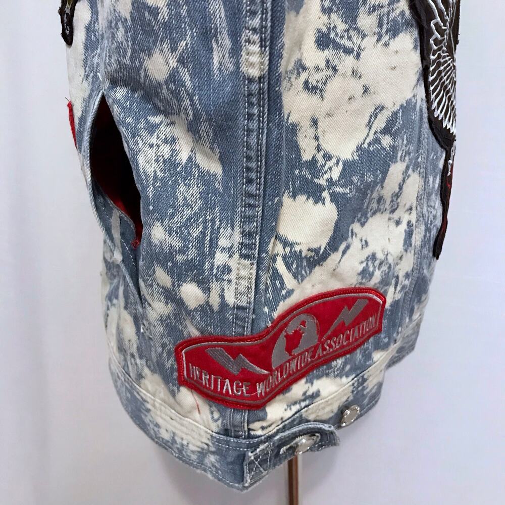Heritage by America NWT Vest Jean Jacket Men 3X - Picture 6 of 14